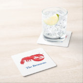 Personalisiertes Party Rechteckiger Pappuntersetzer (Vor Ort)