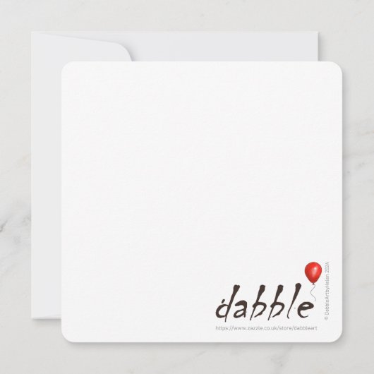 Personalisiertes Party/Ruhepause Einladungen (Rückseite)