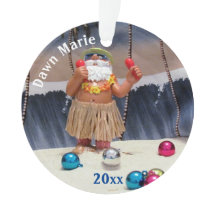 Personalisiertes Party Santa - Akrylverzierung