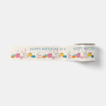 Personalisiertes Party-Taschentuch – Doodle-Cakes 