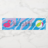 Personalisiertes Party Wasser Flaschen Etiketten (Einzelnes Label)