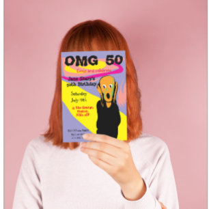Personalisiertes Party zum 50. Geburtstag Einladung