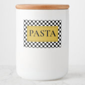 Personalisiertes Pasta Jar Label im klassischen St Lebensmitteletikett (Vorderseite)