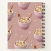 Personalisiertes Pastel Apple Zimtmuster Notizblock (Rückseite)