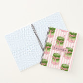 Personalisiertes Pastel Matcha Cups-Muster Notizblock (Innenseite)