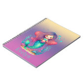 Personalisiertes Pastel-Mermaid-Notebook Notizblock (Linke Seite)