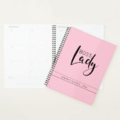Personalisiertes Pastel Pink Boss Lady Logo Planer (Anzeige)