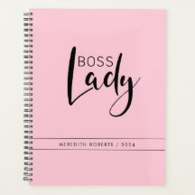 Personalisiertes Pastel Pink Boss Lady Logo