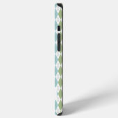 Personalisiertes Pastell-Argyle-Muster iPhone Hülle (Linke Seite)