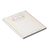 Personalisiertes Pastell-Blumenmuster | Benutzerde Notizblock (angewinkelt)