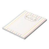 Personalisiertes Pastell-Blumenmuster | Benutzerde Notizblock (Rotiert)