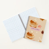 Personalisiertes Pastell Cream Puff Pstry Pattern Notizblock (Innenseite)