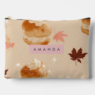 Personalisiertes Pastell Cream Puff Pstry Pattern Zubehörtasche