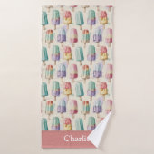 Personalisiertes Pastell-Eiscreme Badehandtuch (Badehandtuch)
