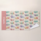 Personalisiertes Pastell-Eiscreme Badehandtuch (Badehandtuch)