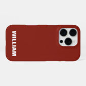 Personalisiertes Pastell-GRAU-iPhone-Case mit indi iPhone Hülle (Rückseite (Horizontal))