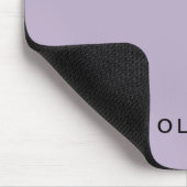 Personalisiertes Pastell-Lavendel Benutzername Mousepad (Ecke)