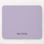 Personalisiertes Pastell-Lavendel Benutzername Mousepad (Vorne)