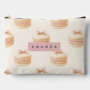 Personalisiertes Pastell-Macaron-Coquette-Muster Zubehörtasche