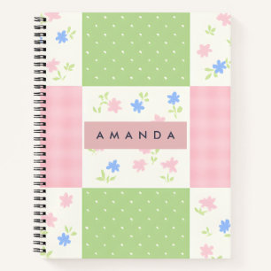 Personalisiertes Pastell-Muster Notizblock
