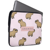 Personalisiertes Pastell-Niedliches Hundmuster Laptopschutzhülle (Vorne Rechts)