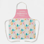 Personalisiertes Pastell-Pinwheel-Muster Schürze (Vorderseite)
