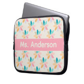 Personalisiertes Pastell-Windrad Laptopschutzhülle (Vorderseite Links)