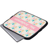 Personalisiertes Pastell-Windrad Laptopschutzhülle (Vorne Knopf)