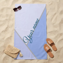 Personalisiertes Pastellblau ColorBlock Geometrisc