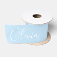 Personalisiertes Pastellblau Elegantes Namens-Sati