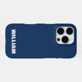 Personalisiertes Pastellblau-iPhone-Case mit indiv iPhone Hülle (Rückseite (Horizontal))