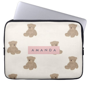 Personalisiertes Pastellmuster Laptopschutzhülle