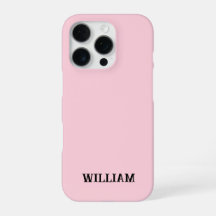 Personalisiertes Pastellrosa iPhone-Case mit indiv