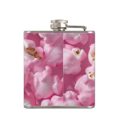 Personalisiertes Pastellrosa Popcorn Flachmann (Rückseite)
