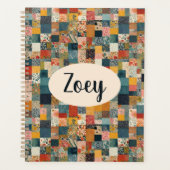Personalisiertes Patchwork - Quilt Print Planer (Vorderseite)
