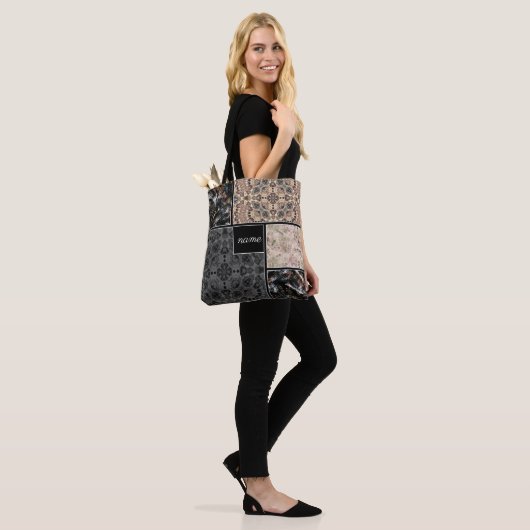 Personalisiertes Patchwork Tasche (Am Model)
