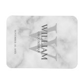 Personalisiertes Patenmonogramm & Name Magnet (Horizontal)
