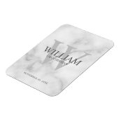 Personalisiertes Patenmonogramm & Name Magnet (Linke Seite)
