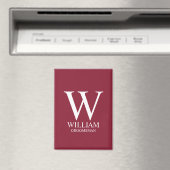 Personalisiertes Patenmonogramm & Name Magnet (In Situ (Geschirrspüler))