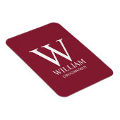 Personalisiertes Patenmonogramm & Name Magnet (Rechte Seite)