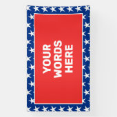 Personalisiertes Patriotikum Banner (Vertikal)
