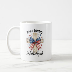 Personalisiertes patriotisches 4. Juli christliche Kaffeetasse