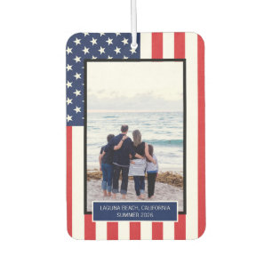 Personalisiertes patriotisches amerikanisches Flag Autolufterfrischer