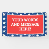 Personalisiertes Patriotisches Banner (Horizontal)