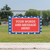Personalisiertes Patriotisches Banner (Insitu)