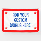 Personalisiertes Patriotisches Banner (Horizontal)