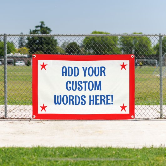 Personalisiertes Patriotisches Banner (Insitu)