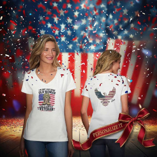 Personalisiertes patriotisches T-Shirt für weiblic