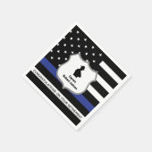 Personalisiertes Patrolman-Flaggenretirement Serviette (Ecke)