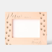 Personalisiertes "Paw Prints on our Hearts" Hausti Geätzte Rahmen (Vorderseite)